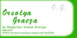 orsolya gracza business card